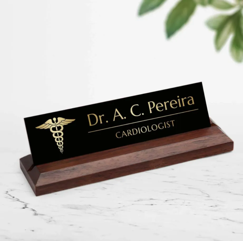 Excelus Office Desk Name Plate - Doctor