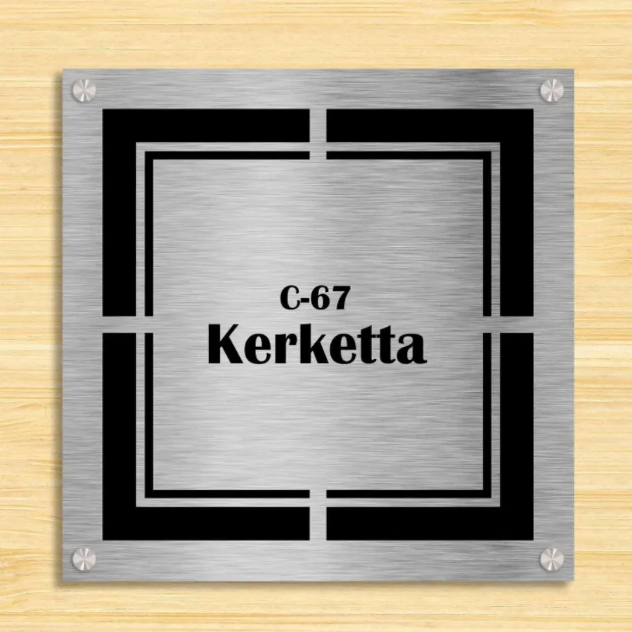 Crossroads - Stainless Steel Name Plate