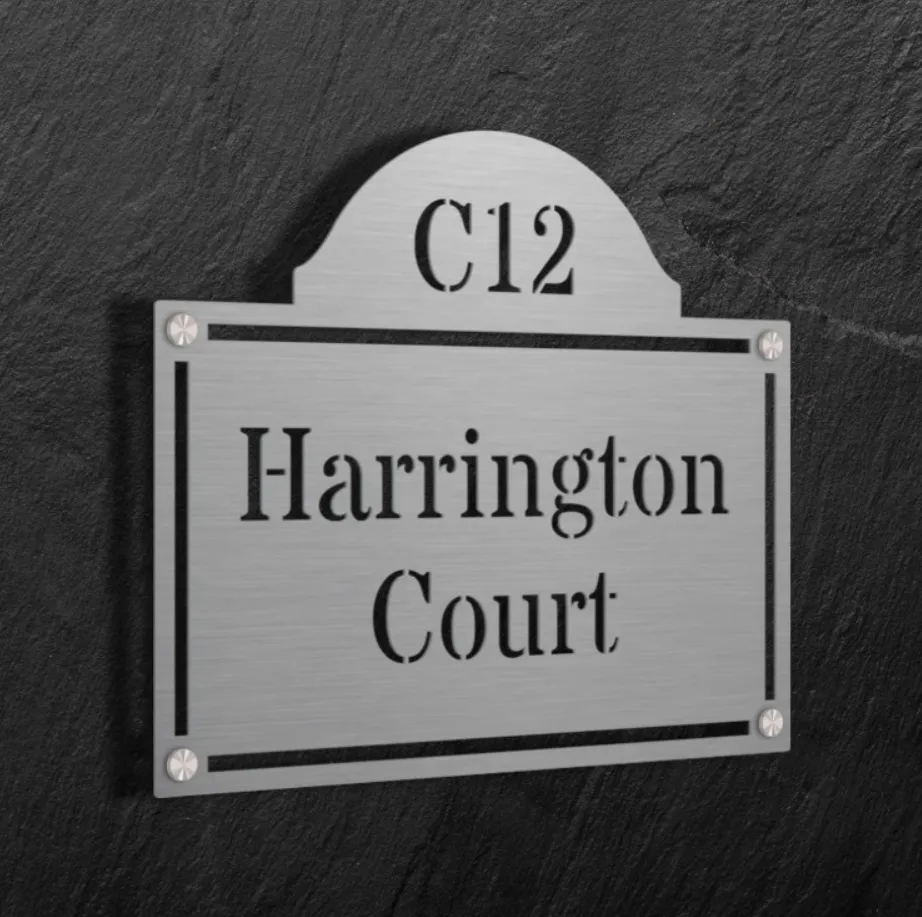 River Road - Stainless Steel Name Plate