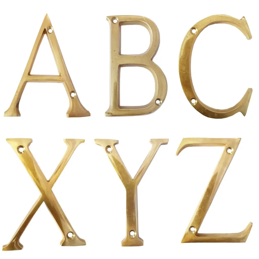 BRASS LETTERS