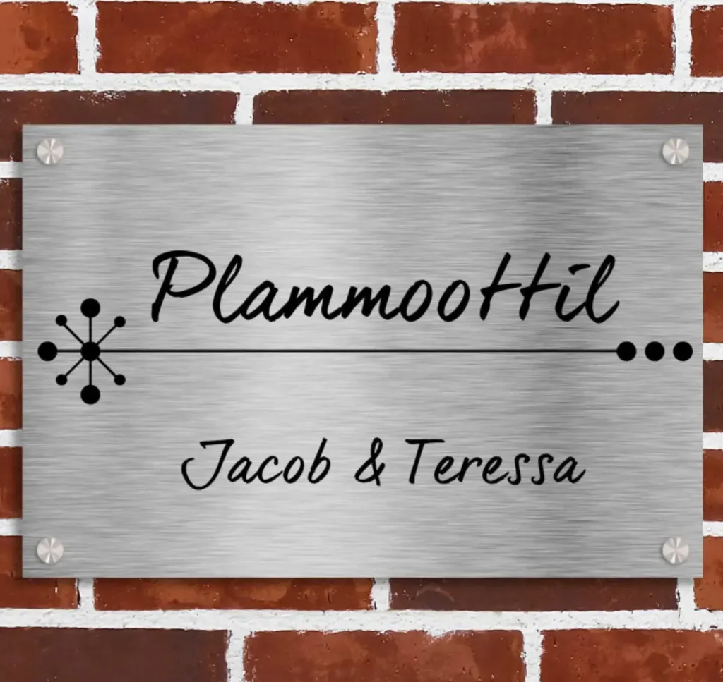 Signature - Stainless Steel Name Plate (Natural Stainless Steel)