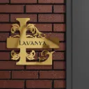 Regal Golden Monogram Nameplate