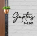 Cutout Steel Name Plate AND NUMBER
